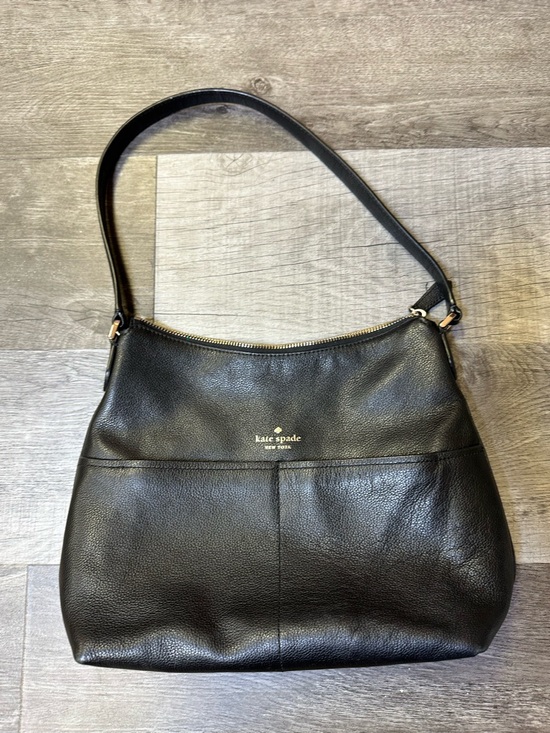 kate spade Handbags - Kate Spade New York Black Pebbled Leather Shoulder Bag Zip Top Classic Purse